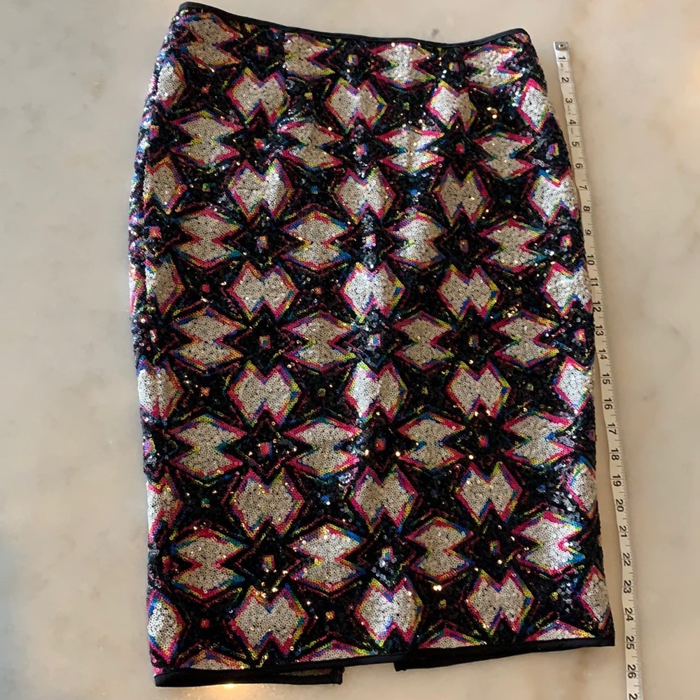 ASTR full sequin “starburst” midi skirt